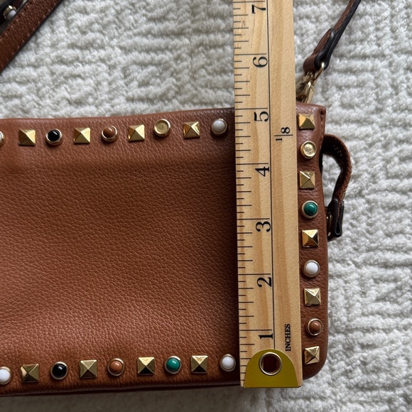 Vince Camuto Brown Studded Crossbody Bag - Picture 4 of 13